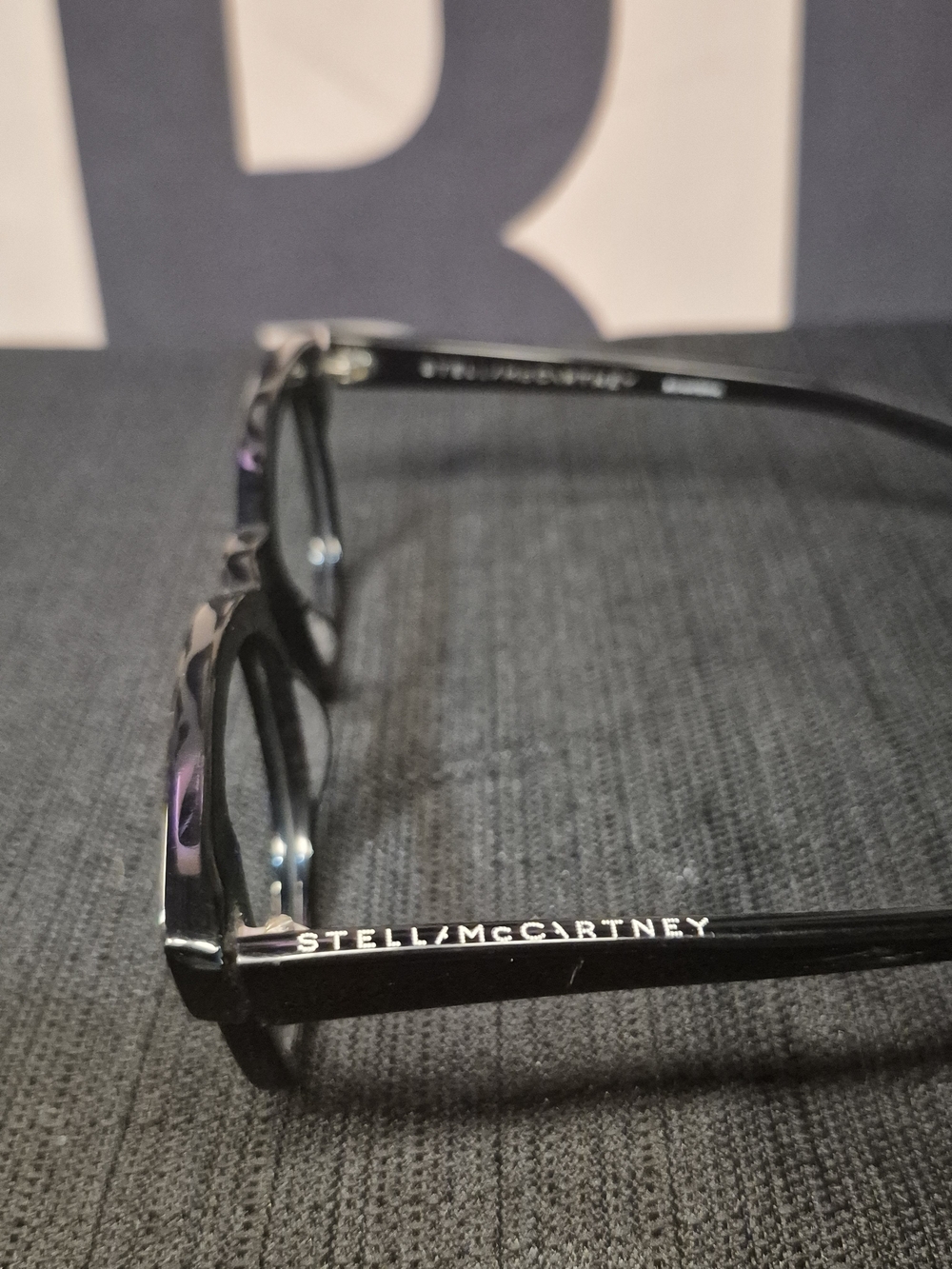 Stella McCartney Black Tortoiseshell Eyeglass Frames